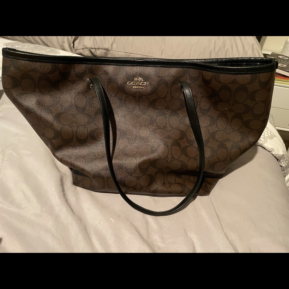 Brown coach purse